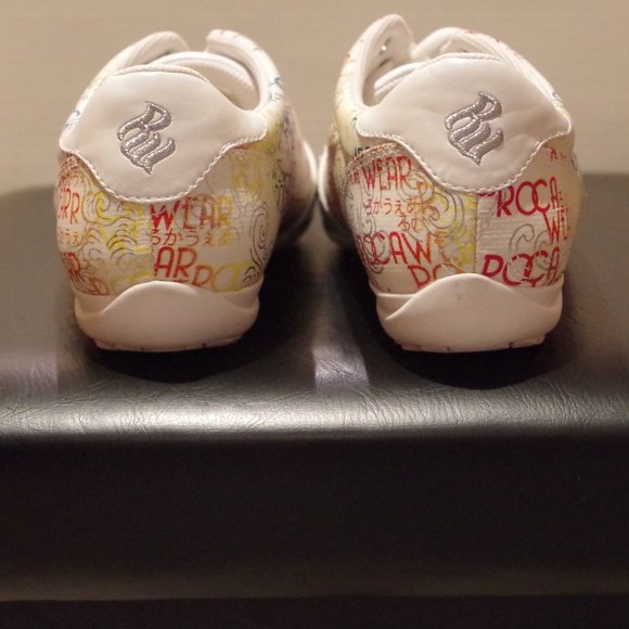 🌈 Vintage ROCAWEAR Sneakers w/ Rainbow Pattern - Picture 5 of 7